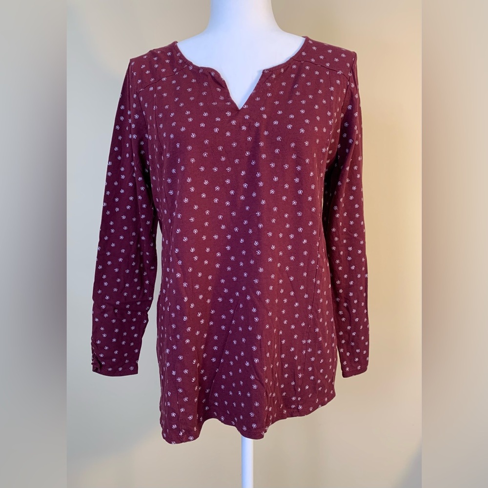 EUC Top -  Empire Waist, Pullover, Waist Tie, Long-Sleeve